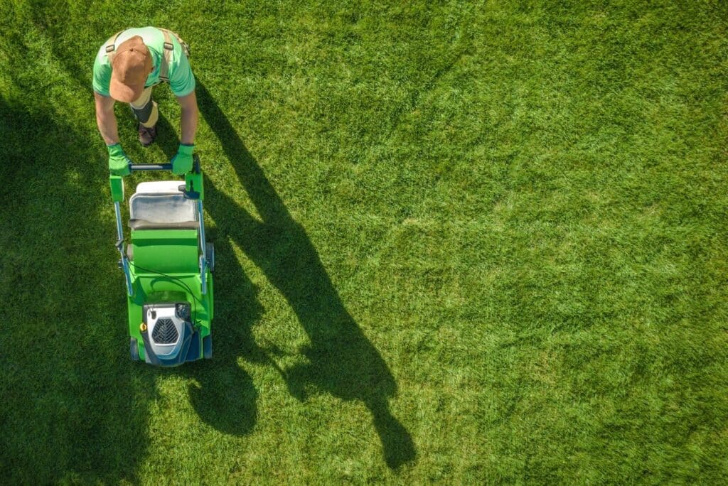 Mowing lawn for great results